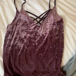 American Eagle purple tank